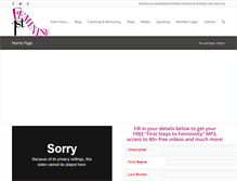 Tablet Screenshot of feminine1st.com